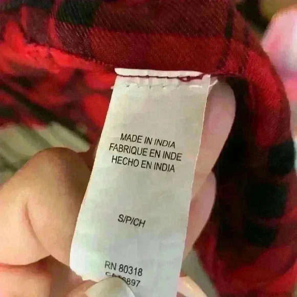 Lycky brand plaid Flannel Shirt Button Front Long Sleeve Womens size s - Picture 6 of 6